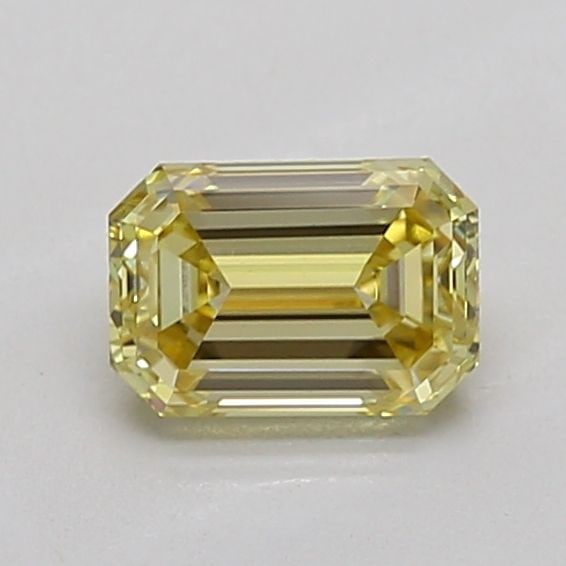 Loose Diamond - EMERALD 1.04ct Fancy Yellow VS1: Loose Diamond - EMERALD 1.04ct Fancy Yellow VS1 Source: This is a real non-mined Diamond that has been grown in a lab Shape: EMERALD Carats: 1.04 Color: Fancy Yellow Certification: IGI Video: