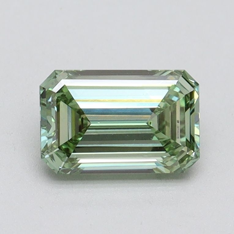 Loose Diamond - EMERALD 0.9ct Fancy Intense Green VS1: Loose Diamond - EMERALD 0.9ct Fancy Intense Green VS1 Source: This is a real non-mined Diamond that has been grown in a lab Shape: EMERALD Carats: 0.9 Color: Fancy Intense Green Certification: IGI Vid