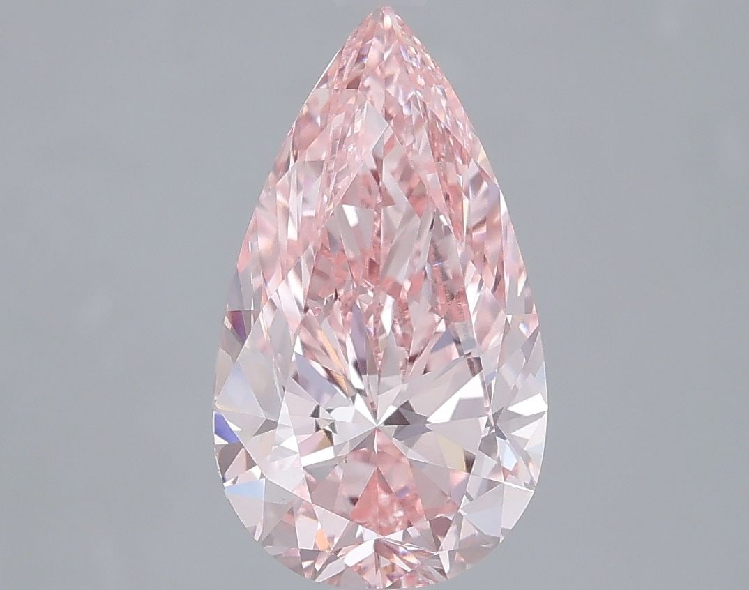 Loose Diamond - PEAR 2.51ct Fancy Vivid Pink VS1: Loose Diamond - PEAR 2.51ct Fancy Vivid Pink VS1 Source: This is a real non-mined Diamond that has been grown in a lab Shape: PEAR Carats: 2.51 Color: Fancy Vivid Pink Certification: IGI Video: