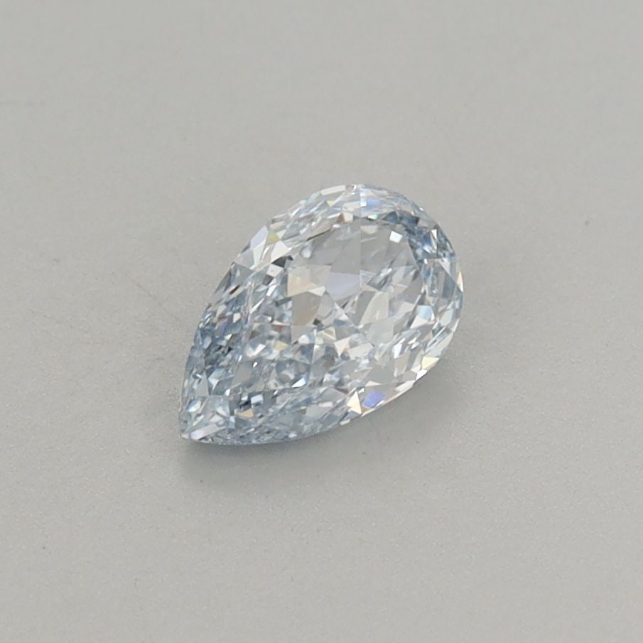 Loose Diamond - PEAR 0.52ct Fancy Light Blue VVS1: Loose Diamond - PEAR 0.52ct Fancy Light Blue VVS1 Source: This is a real non-mined Diamond that has been grown in a lab Shape: PEAR Carats: 0.52 Color: Fancy Light Blue Certification: IGI Video: