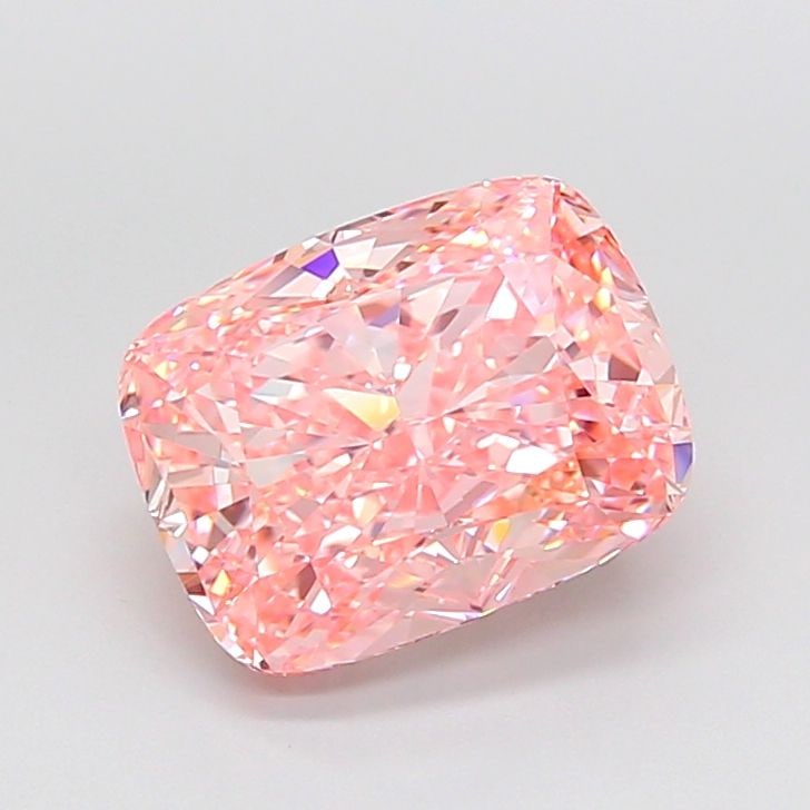 Loose Diamond - CUSHION MODIFIED 4.3ct Fancy Vivid Pink VVS2: Loose Diamond - CUSHION MODIFIED 4.3ct Fancy Vivid Pink VVS2 Source: This is a real non-mined Diamond that has been grown in a lab Shape: CUSHION MODIFIED Carats: 4.3 Color: Fancy Vivid Pink Certifica
