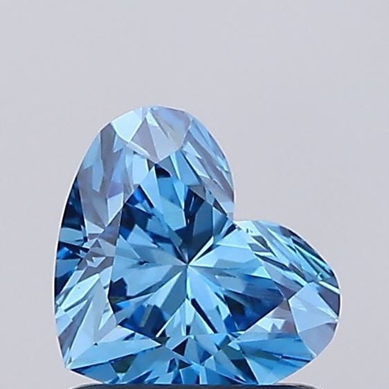 Loose Diamond - HEART 0.86ct Fancy Vivid Blue VS1: Loose Diamond - HEART 0.86ct Fancy Vivid Blue VS1 Source: This is a real non-mined Diamond that has been grown in a lab Shape: HEART Carats: 0.86 Color: Fancy Vivid Blue Certification: IGI Video: