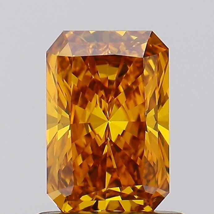 Loose Diamond - RADIANT 1.01ct Fancy Vivid Yellowish Orange VS2: Loose Diamond - RADIANT 1.01ct Fancy Vivid Yellowish Orange VS2 Source: This is a real non-mined Diamond that has been grown in a lab Shape: RADIANT Carats: 1.01 Color: Fancy Vivid Yellowish Orange Ce
