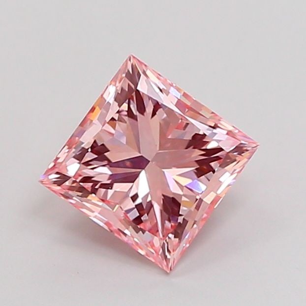 Loose Diamond - PRINCESS 2.01ct Fancy Intense Pink VS1: Loose Diamond - PRINCESS 2.01ct Fancy Intense Pink VS1 Source: This is a real non-mined Diamond that has been grown in a lab Shape: PRINCESS Carats: 2.01 Color: Fancy Intense Pink Certification: IGI V