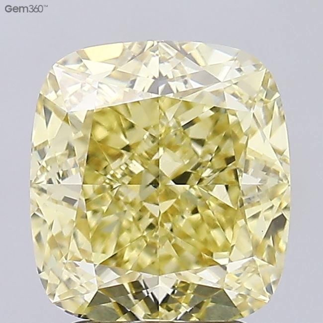 Loose Diamond - CUSHION MODIFIED 3.0ct Fancy Yellow VS1: Loose Diamond - CUSHION MODIFIED 3.0ct Fancy Yellow VS1 Source: This is a real non-mined Diamond that has been grown in a lab Shape: CUSHION MODIFIED Carats: 3.0 Color: Fancy Yellow Certification: IGI