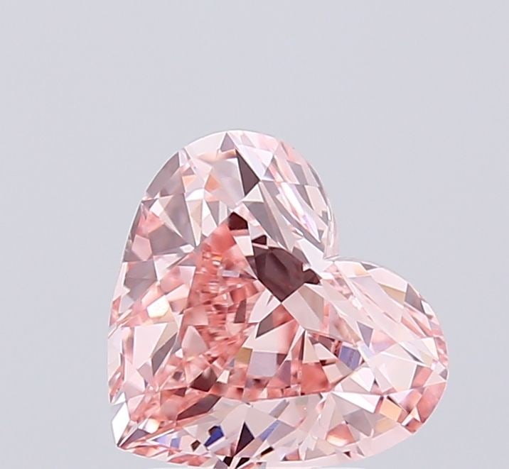 Loose Diamond - HEART 2.13ct Fancy Vivid Pink VS2: Loose Diamond - HEART 2.13ct Fancy Vivid Pink VS2 Source: This is a real non-mined Diamond that has been grown in a lab Shape: HEART Carats: 2.13 Color: Fancy Vivid Pink Certification: IGI Video: