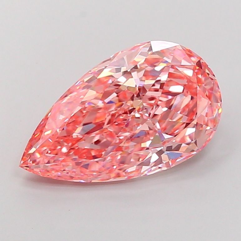 Loose Diamond - PEAR 6.91ct Fancy Vivid Pink VVS2: Loose Diamond - PEAR 6.91ct Fancy Vivid Pink VVS2 Source: This is a real non-mined Diamond that has been grown in a lab Shape: PEAR Carats: 6.91 Color: Fancy Vivid Pink Certification: IGI Video: