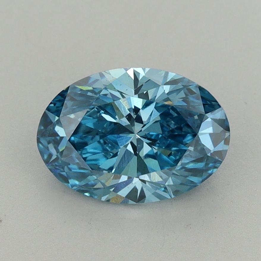 Loose Diamond - OVAL 1.53ct Fancy Vivid Blue VS2: Loose Diamond - OVAL 1.53ct Fancy Vivid Blue VS2 Source: This is a real non-mined Diamond that has been grown in a lab Shape: OVAL Carats: 1.53 Color: Fancy Vivid Blue Certification: IGI Video: