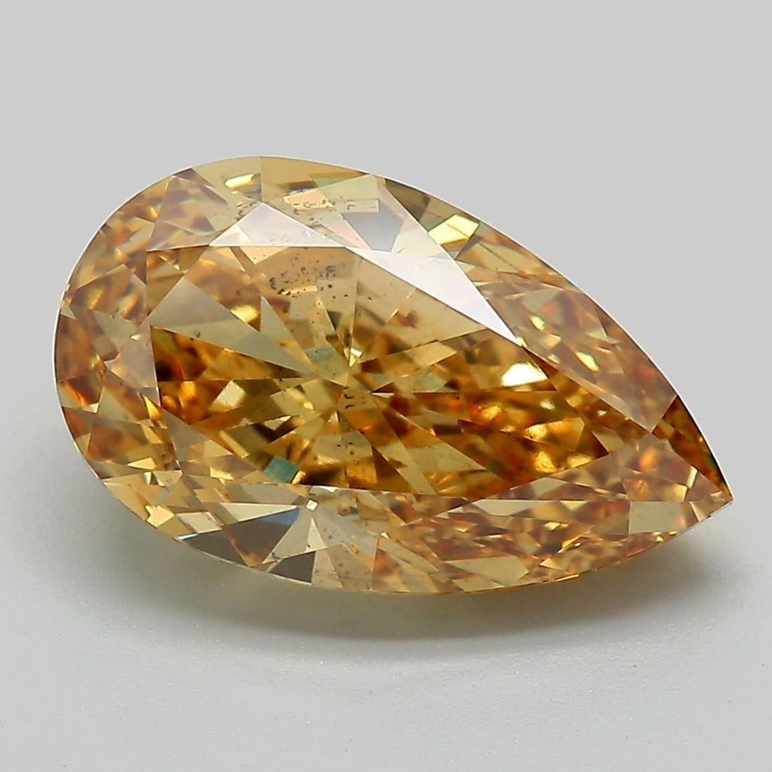 Loose Diamond - PEAR 5.06ct Fancy Intense Yellow SI2: Loose Diamond - PEAR 5.06ct Fancy Intense Yellow SI2 Source: This is a real non-mined Diamond that has been grown in a lab Shape: PEAR Carats: 5.06 Color: Fancy Intense Yellow Certification: IGI Video
