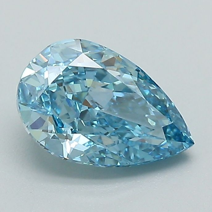 Loose Diamond - PEAR 1.18ct Fancy Vivid Blue VVS2: Loose Diamond - PEAR 1.18ct Fancy Vivid Blue VVS2 Source: This is a real non-mined Diamond that has been grown in a lab Shape: PEAR Carats: 1.18 Color: Fancy Vivid Blue Certification: IGI Video: