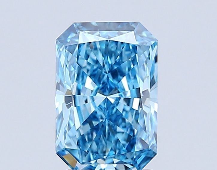 Loose Diamond - RADIANT 2.7ct Fancy Vivid Blue VS1: Loose Diamond - RADIANT 2.7ct Fancy Vivid Blue VS1 Source: This is a real non-mined Diamond that has been grown in a lab Shape: RADIANT Carats: 2.7 Color: Fancy Vivid Blue Certification: IGI Video: