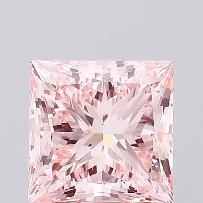 Loose Diamond - PRINCESS 2.5ct Fancy Intense Pink VS2: Loose Diamond - PRINCESS 2.5ct Fancy Intense Pink VS2 Source: This is a real non-mined Diamond that has been grown in a lab Shape: PRINCESS Carats: 2.5 Color: Fancy Intense Pink Certification: IGI Vid