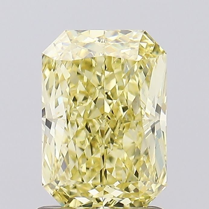 Loose Diamond - RADIANT 1.53ct Fancy Yellow VS1: Loose Diamond - RADIANT 1.53ct Fancy Yellow VS1 Source: This is a real non-mined Diamond that has been grown in a lab Shape: RADIANT Carats: 1.53 Color: Fancy Yellow Certification: IGI Video: