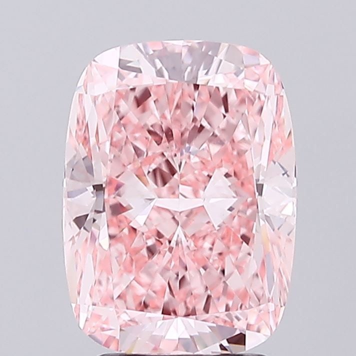 Loose Diamond - CUSHION MODIFIED 3.5ct Fancy Vivid Pink VS1: Loose Diamond - CUSHION MODIFIED 3.5ct Fancy Vivid Pink VS1 Source: This is a real non-mined Diamond that has been grown in a lab Shape: CUSHION MODIFIED Carats: 3.5 Color: Fancy Vivid Pink Certificat