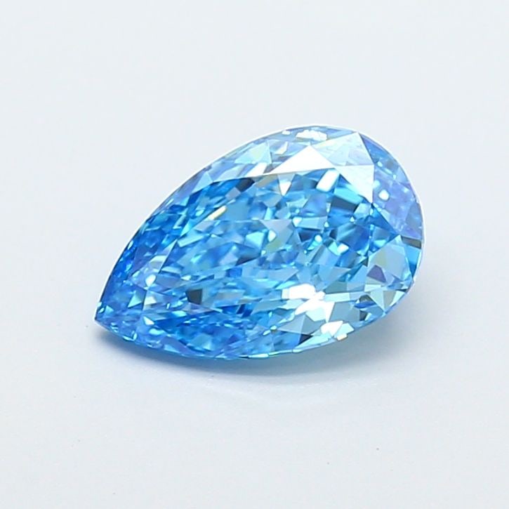 Loose Diamond - PEAR 1.52ct Fancy Vivid Blue VVS2: Loose Diamond - PEAR 1.52ct Fancy Vivid Blue VVS2 Source: This is a real non-mined Diamond that has been grown in a lab Shape: PEAR Carats: 1.52 Color: Fancy Vivid Blue Certification: IGI Video: