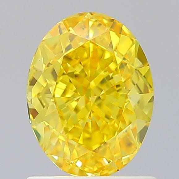 Loose Diamond - OVAL 1.31ct Fancy Vivid Yellow VS1: Loose Diamond - OVAL 1.31ct Fancy Vivid Yellow VS1 Source: This is a real non-mined Diamond that has been grown in a lab Shape: OVAL Carats: 1.31 Color: Fancy Vivid Yellow Certification: IGI Video: