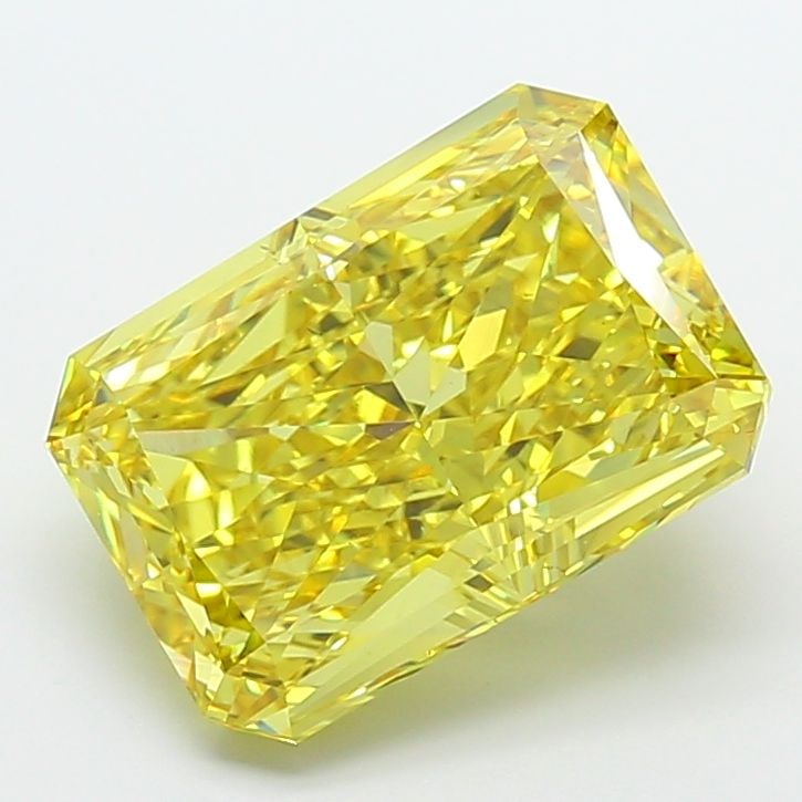 Loose Diamond - RADIANT 10.55ct Fancy Vivid Yellow VS1: Loose Diamond - RADIANT 10.55ct Fancy Vivid Yellow VS1 Source: This is a real non-mined Diamond that has been grown in a lab Shape: RADIANT Carats: 10.55 Color: Fancy Vivid Yellow Certification: IGI V