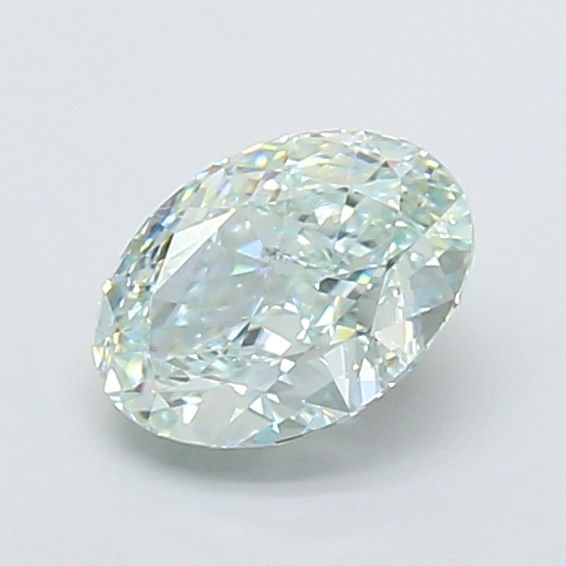 Loose Diamond - OVAL 1.46ct Fancy Green VVS2: Loose Diamond - OVAL 1.46ct Fancy Green VVS2 Source: This is a real non-mined Diamond that has been grown in a lab Shape: OVAL Carats: 1.46 Color: Fancy Green Certification: IGI Video: