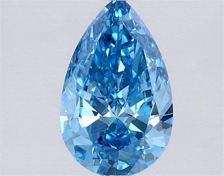 Loose Diamond - PEAR 0.96ct Fancy Vivid Blue VVS2: Loose Diamond - PEAR 0.96ct Fancy Vivid Blue VVS2 Source: This is a real non-mined Diamond that has been grown in a lab Shape: PEAR Carats: 0.96 Color: Fancy Vivid Blue Certification: IGI Video:
