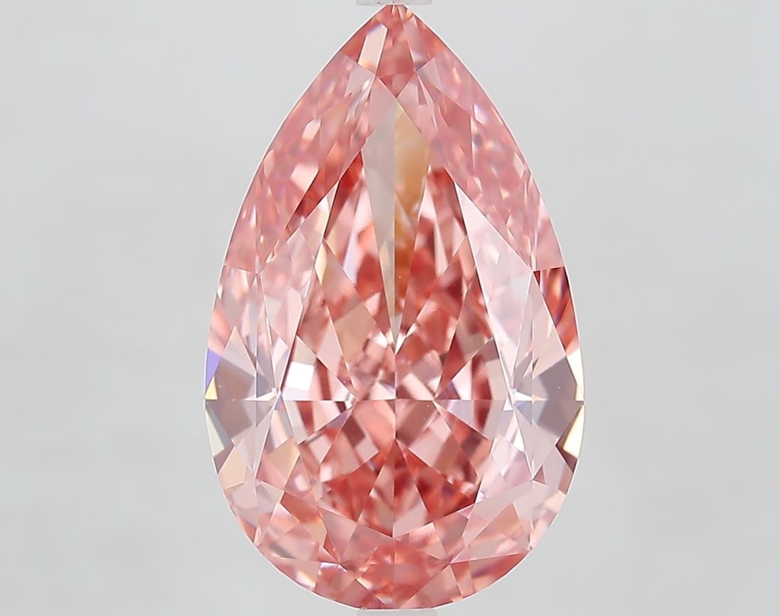 Loose Diamond - PEAR 8.07ct Fancy Vivid Pink VVS2: Loose Diamond - PEAR 8.07ct Fancy Vivid Pink VVS2 Source: This is a real non-mined Diamond that has been grown in a lab Shape: PEAR Carats: 8.07 Color: Fancy Vivid Pink Certification: IGI Video: