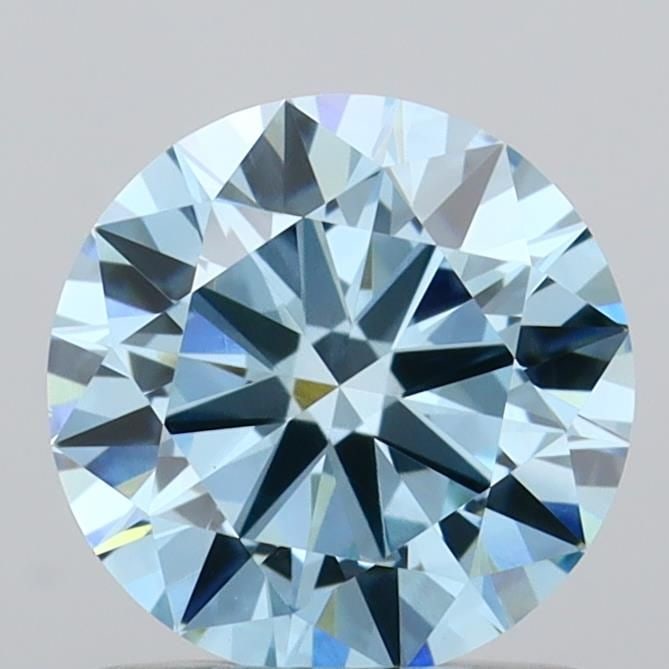 Loose Diamond - ROUND 1.01ct Fancy Vivid Blue VVS2: Loose Diamond - ROUND 1.01ct Fancy Vivid Blue VVS2 Source: This is a real non-mined Diamond that has been grown in a lab Shape: ROUND Carats: 1.01 Color: Fancy Vivid Blue Certification: IGI Video: