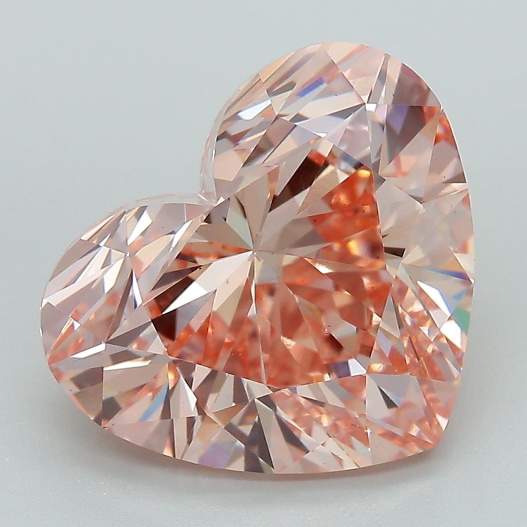 Loose Diamond - HEART 7.02ct Fancy Intense Pink VS2: Loose Diamond - HEART 7.02ct Fancy Intense Pink VS2 Source: This is a real non-mined Diamond that has been grown in a lab Shape: HEART Carats: 7.02 Color: Fancy Intense Pink Certification: IGI Video: