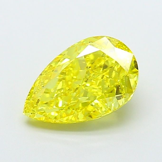 Loose Diamond - PEAR 2.64ct Fancy Vivid Yellow VVS2: Loose Diamond - PEAR 2.64ct Fancy Vivid Yellow VVS2 Source: This is a real non-mined Diamond that has been grown in a lab Shape: PEAR Carats: 2.64 Color: Fancy Vivid Yellow Certification: IGI Video: