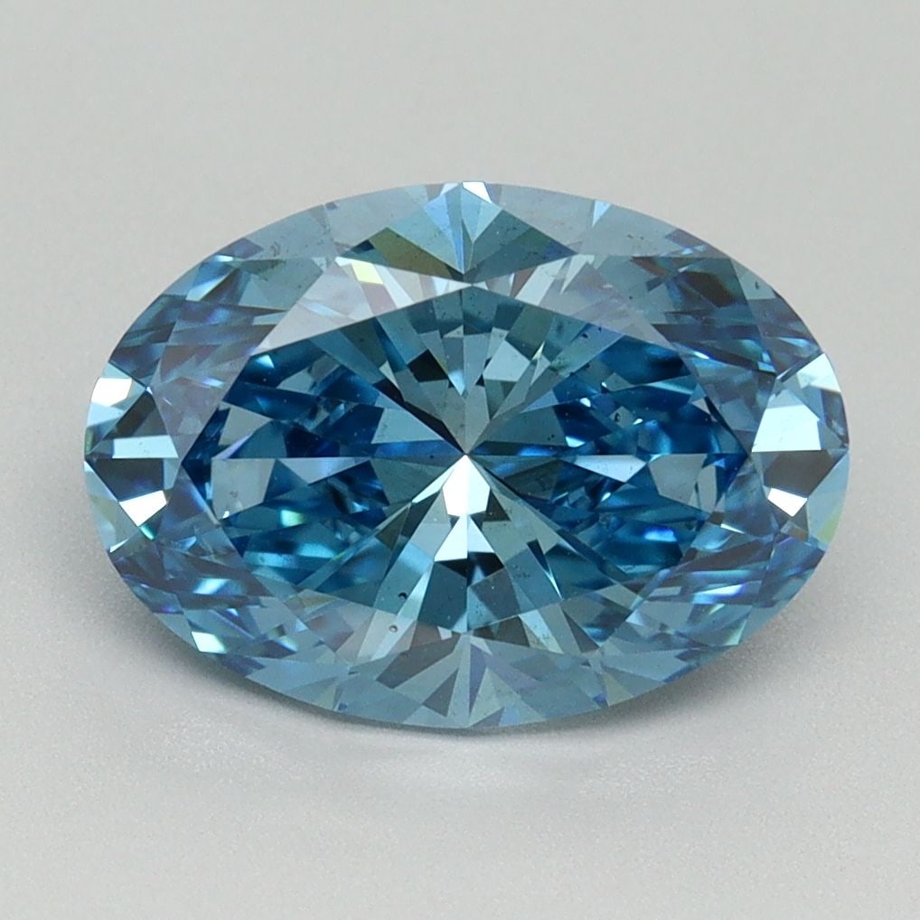 Loose Diamond - OVAL 3.14ct Fancy Vivid Blue VS2: Loose Diamond - OVAL 3.14ct Fancy Vivid Blue VS2 Source: This is a real non-mined Diamond that has been grown in a lab Shape: OVAL Carats: 3.14 Color: Fancy Vivid Blue Certification: IGI Video: