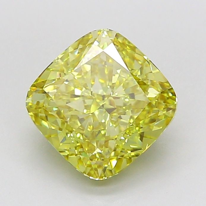 Loose Diamond - CUSHION MODIFIED 3.09ct Fancy Intense Yellow VS1: Loose Diamond - CUSHION MODIFIED 3.09ct Fancy Intense Yellow VS1 Source: This is a real non-mined Diamond that has been grown in a lab Shape: CUSHION MODIFIED Carats: 3.09 Color: Fancy Intense Yellow 