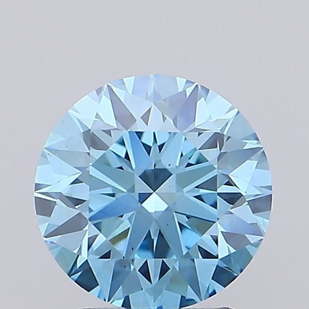 Ideal Loose Diamond - ROUND 1.5ct Fancy Vivid Blue VS2: Ideal Loose Diamond - ROUND 1.5ct Fancy Vivid Blue VS2 Source: This is a real non-mined Diamond that has been grown in a lab Shape: ROUND Carats: 1.5 Color: Fancy Vivid Blue Certification: IGI Video: