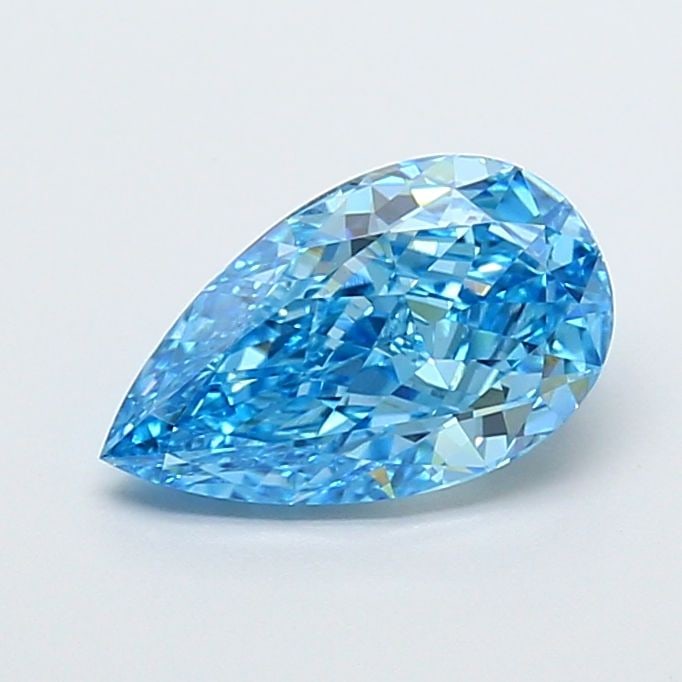 Loose Diamond - PEAR 2.09ct Fancy Vivid Blue VVS2: Loose Diamond - PEAR 2.09ct Fancy Vivid Blue VVS2 Source: This is a real non-mined Diamond that has been grown in a lab Shape: PEAR Carats: 2.09 Color: Fancy Vivid Blue Certification: IGI Video: