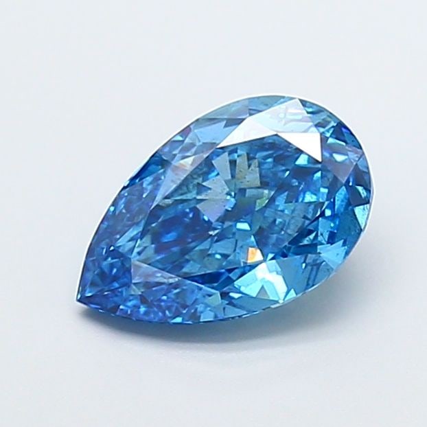 Loose Diamond - PEAR 2.01ct Fancy Vivid Blue VS2: Loose Diamond - PEAR 2.01ct Fancy Vivid Blue VS2 Source: This is a real non-mined Diamond that has been grown in a lab Shape: PEAR Carats: 2.01 Color: Fancy Vivid Blue Certification: IGI Video: