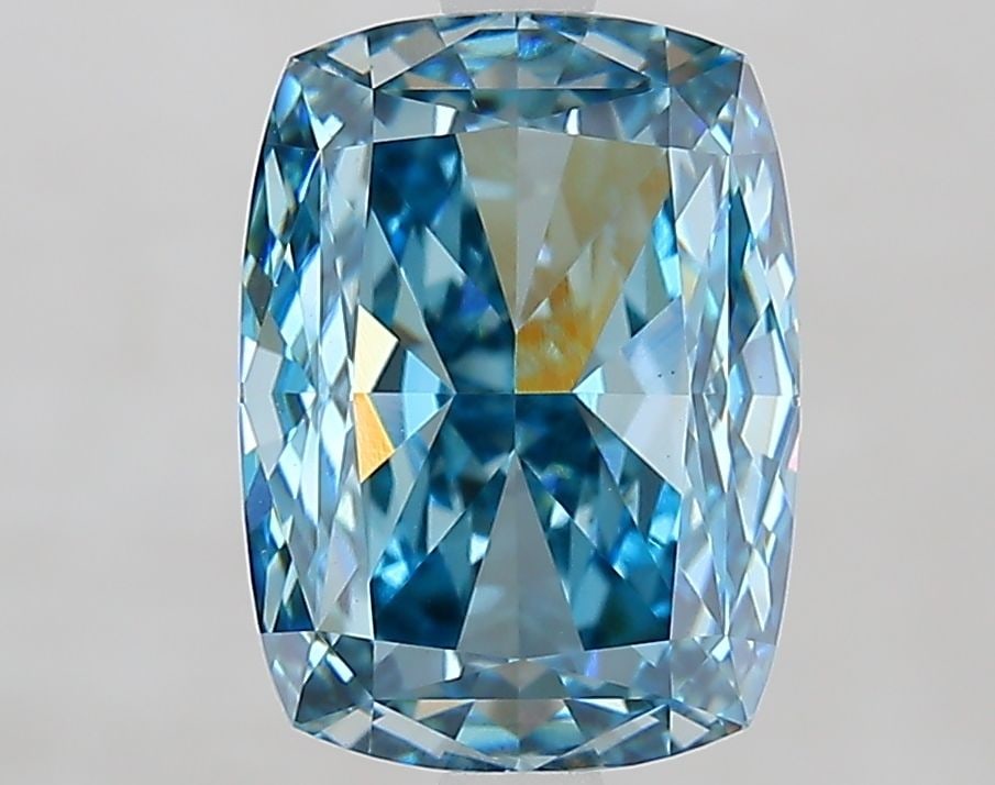 Loose Diamond - CUSHION MODIFIED 3.61ct Fancy Vivid Blue VS1: Loose Diamond - CUSHION MODIFIED 3.61ct Fancy Vivid Blue VS1 Source: This is a real non-mined Diamond that has been grown in a lab Shape: CUSHION MODIFIED Carats: 3.61 Color: Fancy Vivid Blue Certific