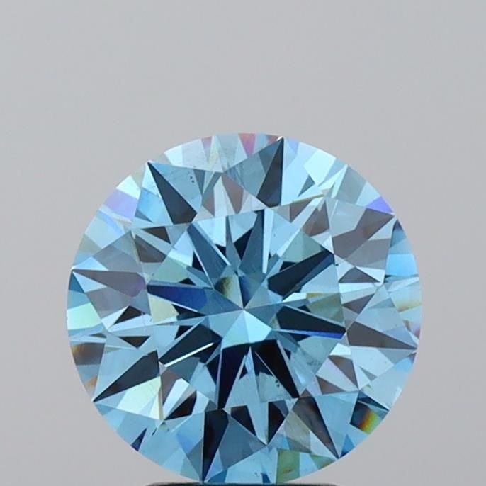 Ideal Loose Diamond - ROUND 3.5ct Fancy Vivid Blue VS2: Ideal Loose Diamond - ROUND 3.5ct Fancy Vivid Blue VS2 Source: This is a real non-mined Diamond that has been grown in a lab Shape: ROUND Carats: 3.5 Color: Fancy Vivid Blue Certification: IGI Video: