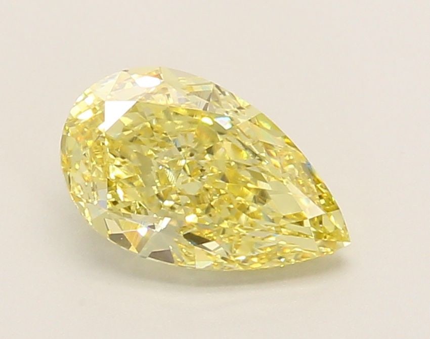 Loose Diamond - PEAR 1.53ct Fancy Intense Yellow VVS2: Loose Diamond - PEAR 1.53ct Fancy Intense Yellow VVS2 Source: This is a real non-mined Diamond that has been grown in a lab Shape: PEAR Carats: 1.53 Color: Fancy Intense Yellow Certification: IGI Vide