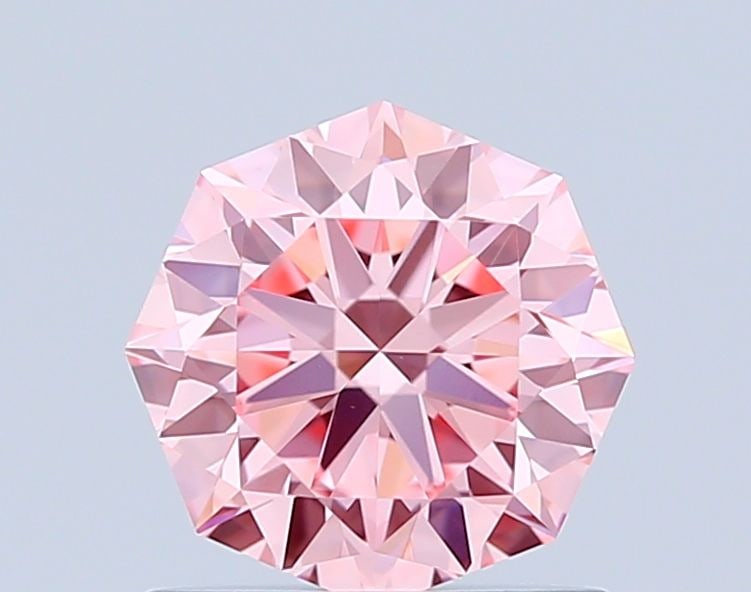Loose Diamond - OCTAGONAL 0.96ct Fancy Vivid Pink VVS2: Loose Diamond - OCTAGONAL 0.96ct Fancy Vivid Pink VVS2 Source: This is a real non-mined Diamond that has been grown in a lab Shape: OCTAGONAL Carats: 0.96 Color: Fancy Vivid Pink Certification: IGI Vi