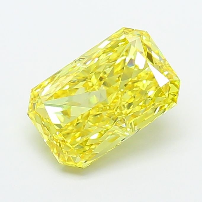 Loose Diamond - RADIANT 3.81ct Fancy Vivid Yellow VS1: Loose Diamond - RADIANT 3.81ct Fancy Vivid Yellow VS1 Source: This is a real non-mined Diamond that has been grown in a lab Shape: RADIANT Carats: 3.81 Color: Fancy Vivid Yellow Certification: IGI Vid