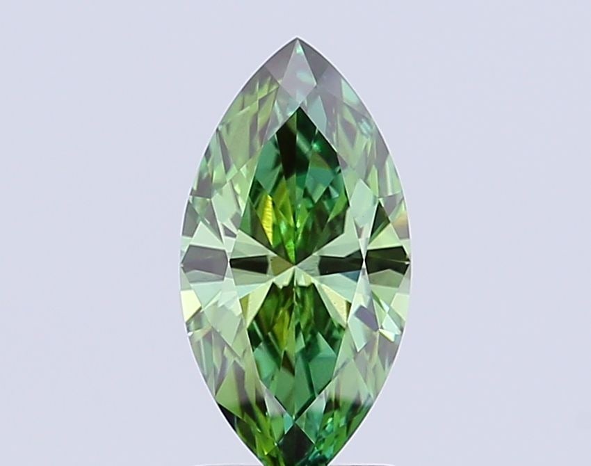 Loose Diamond - MARQUISE 2.24ct Fancy Vivid Green VS1: Loose Diamond - MARQUISE 2.24ct Fancy Vivid Green VS1 Source: This is a real non-mined Diamond that has been grown in a lab Shape: MARQUISE Carats: 2.24 Color: Fancy Vivid Green Certification: IGI Vid