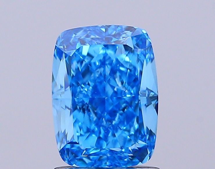 Loose Diamond - CUSHION MODIFIED 1.9ct Fancy Vivid Blue VVS2: Loose Diamond - CUSHION MODIFIED 1.9ct Fancy Vivid Blue VVS2 Source: This is a real non-mined Diamond that has been grown in a lab Shape: CUSHION MODIFIED Carats: 1.9 Color: Fancy Vivid Blue Certifica