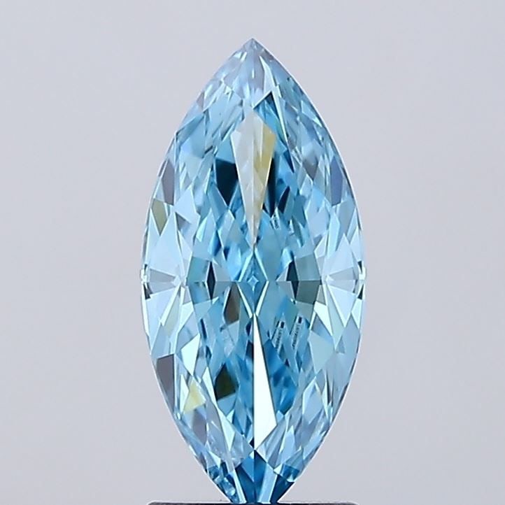 Loose Diamond - MARQUISE 2.22ct Fancy Vivid Blue VVS2: Loose Diamond - MARQUISE 2.22ct Fancy Vivid Blue VVS2 Source: This is a real non-mined Diamond that has been grown in a lab Shape: MARQUISE Carats: 2.22 Color: Fancy Vivid Blue Certification: IGI Vide