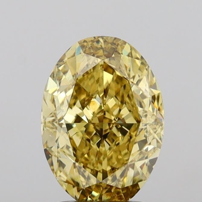 Loose Diamond - OVAL 2.19ct Fancy Intense Yellow VS1: Loose Diamond - OVAL 2.19ct Fancy Intense Yellow VS1 Source: This is a real non-mined Diamond that has been grown in a lab Shape: OVAL Carats: 2.19 Color: Fancy Intense Yellow Certification: IGI Video