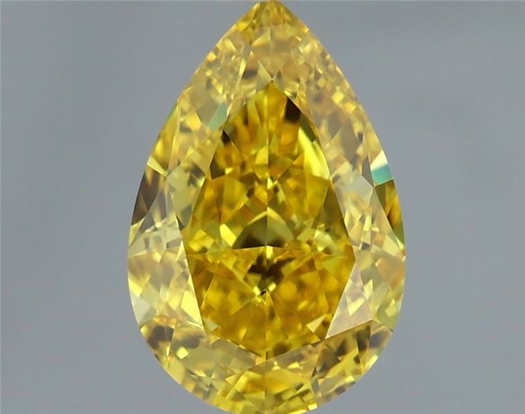 Loose Diamond - PEAR 1.33ct Fancy Vivid Yellow IF: Loose Diamond - PEAR 1.33ct Fancy Vivid Yellow IF Source: This is a real non-mined Diamond that has been grown in a lab Shape: PEAR Carats: 1.33 Color: Fancy Vivid Yellow Certification: IGI Video: