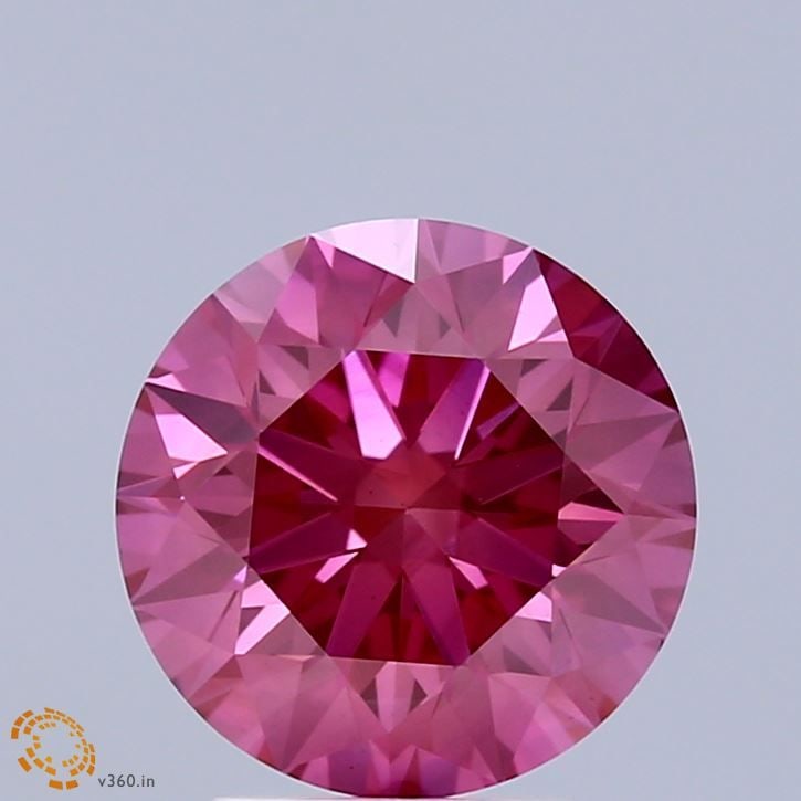 Loose Diamond - ROUND 2.5ct Fancy Vivid Pink VS1: Loose Diamond - ROUND 2.5ct Fancy Vivid Pink VS1 Source: This is a real non-mined Diamond that has been grown in a lab Shape: ROUND Carats: 2.5 Color: Fancy Vivid Pink Certification: IGI Video: