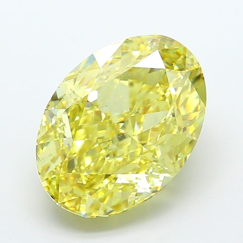 Loose Diamond - OVAL 10.06ct Fancy Intense Yellow VS2: Loose Diamond - OVAL 10.06ct Fancy Intense Yellow VS2 Source: This is a real non-mined Diamond that has been grown in a lab Shape: OVAL Carats: 10.06 Color: Fancy Intense Yellow Certification: IGI Vid