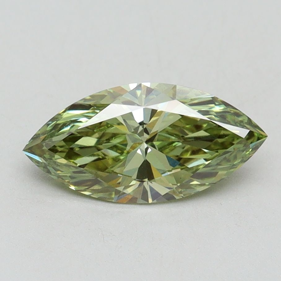 Loose Diamond - MARQUISE 1.0ct Fancy Vivid Green VS1: Loose Diamond - MARQUISE 1.0ct Fancy Vivid Green VS1 Source: This is a real non-mined Diamond that has been grown in a lab Shape: MARQUISE Carats: 1.0 Color: Fancy Vivid Green Certification: IGI Video