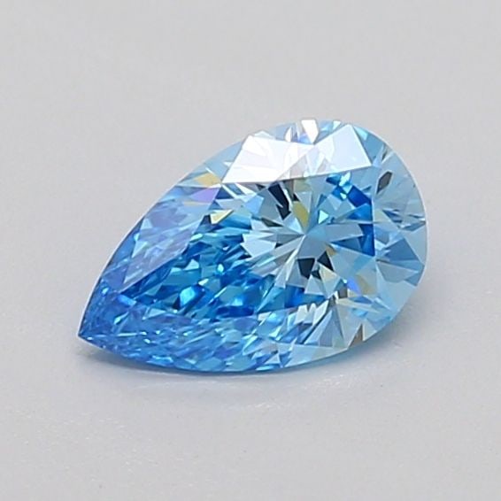 Loose Diamond - PEAR 0.5ct Fancy Vivid Blue VS1: Loose Diamond - PEAR 0.5ct Fancy Vivid Blue VS1 Source: This is a real non-mined Diamond that has been grown in a lab Shape: PEAR Carats: 0.5 Color: Fancy Vivid Blue Certification: IGI Video: