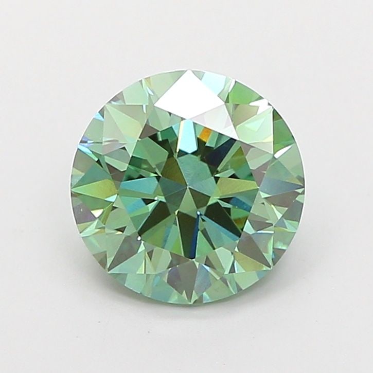 Ideal Loose Diamond - ROUND 2.02ct Fancy Vivid Green VVS2: Ideal Loose Diamond - ROUND 2.02ct Fancy Vivid Green VVS2 Source: This is a real non-mined Diamond that has been grown in a lab Shape: ROUND Carats: 2.02 Color: Fancy Vivid Green Certification: IGI Vi