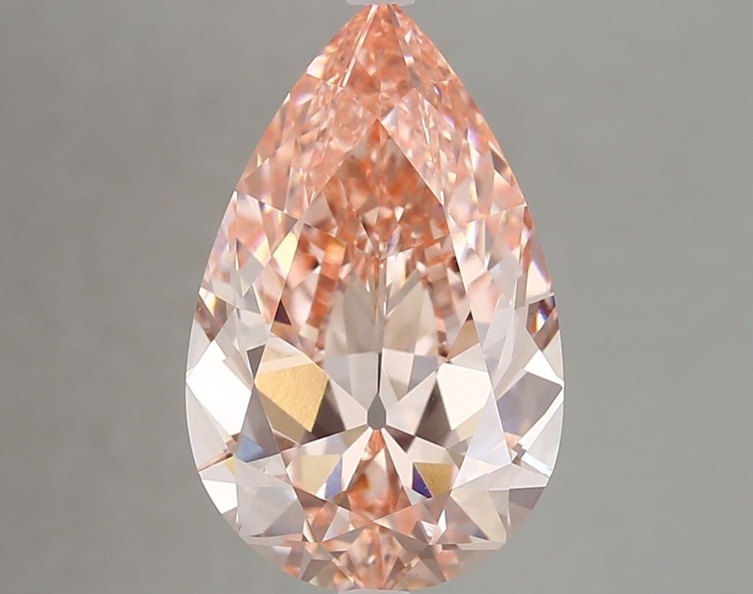 Loose Diamond - PEAR 6.06ct Fancy Vivid Pink VS1: Loose Diamond - PEAR 6.06ct Fancy Vivid Pink VS1 Source: This is a real non-mined Diamond that has been grown in a lab Shape: PEAR Carats: 6.06 Color: Fancy Vivid Pink Certification: IGI Video: