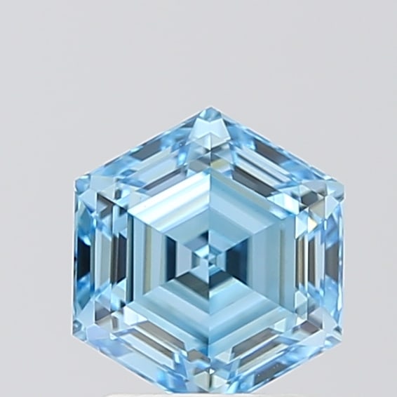 Loose Diamond - PENTAGONAL 1.56ct BLUE VVS2: Loose Diamond - PENTAGONAL 1.56ct BLUE VVS2 Source: This is a real non-mined Diamond that has been grown in a lab Shape: PENTAGONAL Carats: 1.56 Color: BLUE Clarity: VVS2 Certification: IGI Condition: