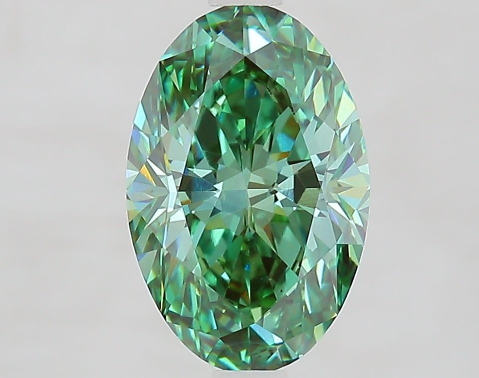 Loose Diamond - OVAL 2.08ct Fancy Vivid Green VS1: Loose Diamond - OVAL 2.08ct Fancy Vivid Green VS1 Source: This is a real non-mined Diamond that has been grown in a lab Shape: OVAL Carats: 2.08 Color: Fancy Vivid Green Certification: IGI Video:
